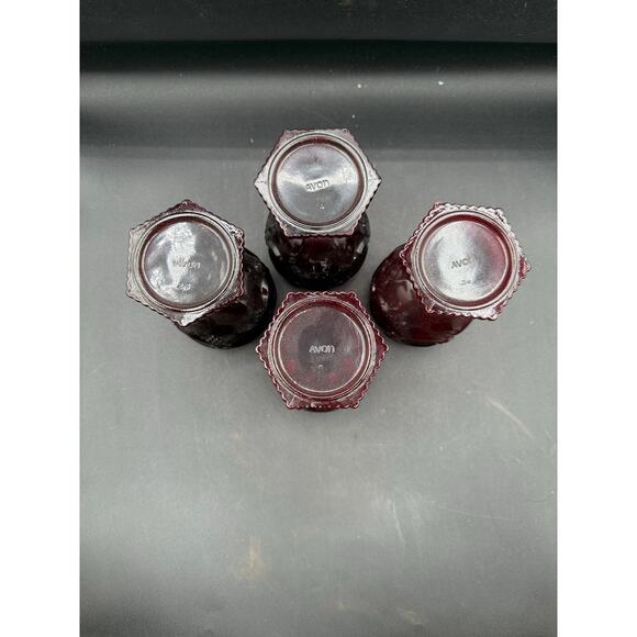 Vintage Avon Ruby Red 1876 Cape Cod Wine Goblets – Set of 4 - Picture 5 of 8